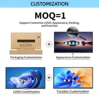 Téléviseur LED moderne à cadre fin, écran plat 4K UHD, Smart TV 32 43 50 55 65 pouces avec support pour la maison, le salon, l'hôtel