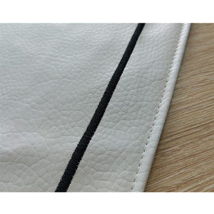 ปกหนังรูปหกเหลี่ยมทำมือสุดงดงาม พร้อมลายปักอักษรฮีบรู สำหรับปิดโต๊ะชาบาต ของขวัญที่สมบูรณ์แบบ - Product Image 6