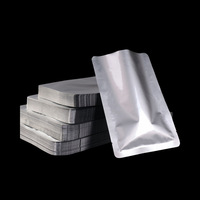 Sachet en plastique composite alimentaire à trois soudures latérales, pochette plate personnalisée pour bonbons, poudre et petits emballages alimentaires