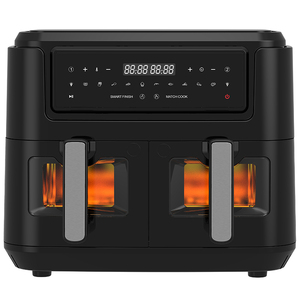 Freidora de aire inteligente, cesta dual de <span class=keywords><strong>9L</strong></span>, 10L, acero inoxidable, digital, con doble olla - Product Image 4