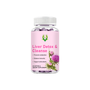 OEM Enhance Immunity Liver Detox Cleanse Softgels Choline Milk Thistle Herbal Liver Detox Cleanse Softgels <b>Supplement</b> - Product Image 1