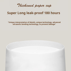 Kraft Paper Cups <b>Disposable</b> Eco Friendly Brown Paper Cup with <b>Lid</b> Single Wall 14/16oz Custom Kraft Cups for Hot Coffee Beverages - Product Image 6