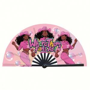 Abanico Plegable de Bambú Personalizado con Diseño Tallado, Portátil, para el Año Nuevo Chino, Regalo Empresarial - Product Image 1