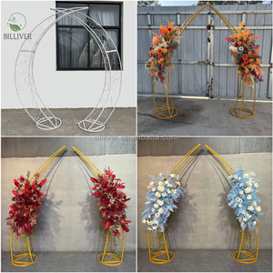 Étagère en arc de mariage en fer forgé pelouse extérieure décoration de mariage étagère en arc - Product Image 6