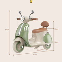 Motor Sepeda Motor dan Sepeda Roda Tiga Listrik 6 Volt Isi Ulang untuk Anak-Anak dengan Lampu dan Musik