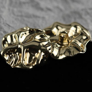 Nuovissimi <span class=keywords><strong>Bottoni</strong></span> Vintage in Metallo per Abbigliamento, Rotondi Irregolari con Stella Incisa, per Giacche e Jeans - Product Image 6