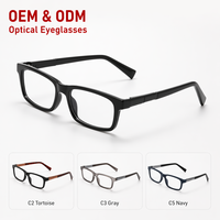 Lunettes de vue sportives pour hommes, fabriquées en usine, à monture ovale pleine, motif uni, branches antidérapantes, en TR90, pour l'extérieur AZgGKhv