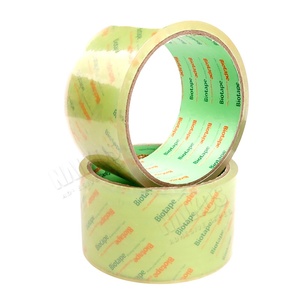 Cellophane Eco Friendly Shipping Packaging Tape for Parcels and Boxes, Waterproof, Recyclable, Compostable