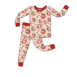 Neu eingetroffen: RTS Kleinkind-Kleidung, Weihnachtsmuster, Baby-Mädchen-Pyjama mit YKK-Reißverschluss und langen Ärmeln, 2-teiliges Set - Product Image 6