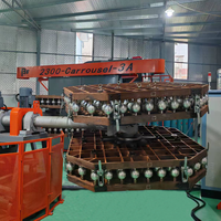 Machine de rotomoulage Benfan pour la fabrication de plastique, machine carrousel, certification CE, construction en acier doux, 380V, économie d'énergie, haute performance
