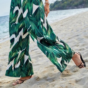 Pantalons larges imprimés à taille haute, style décontracté européen et américain pour femmes, tendance - Product Image 4