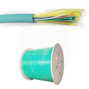 2 4 6 12 core Indoor optical fiber cable GJFJH LSZH outer sheath tight buffered fiber OM3 OM4 fiber optic cable