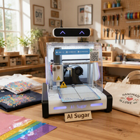 Imprimante 3D alimentaire Panda nouvelle, personnalisable, intelligente, électrique, automatique, contrôlée par Android, facile à utiliser, pour pâte à sucre et peinture alimentaire