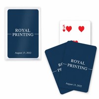 Cartes à Jouer Personnalisées - Jeu de Cartes de Poker Gris - Jeu de Cartes Personnalisé pour la Promotion de Marque - Cadeau pour Événement
