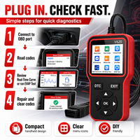Lecteur de codes de diagnostic OBD2 professionnel V620, outil de diagnostic complet OBDII, lecteur de codes de panne moteur, effacement des DTC, données en temps réel, capture d'écran