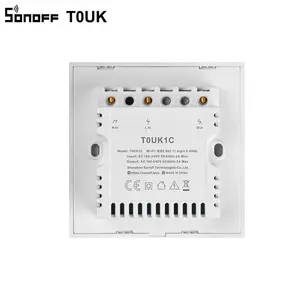 Sonoff t0 uk 1/2/3 gang controle de toque, preço de fábrica, wifi, interruptor de parede inteligente, interruptor remoto para o aplicativo de telefone