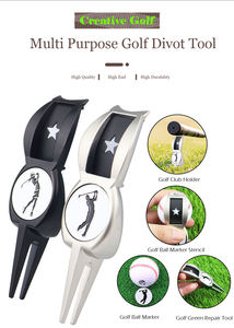 Outil de golf créatif 5 en 1, support de club de golf, outil de divot en métal vierge en vrac - Product Image 6