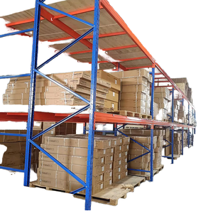 Guichang Heavy Multi-Level <b>Steel</b> Storage <b>Rack</b> Blue Vertical Orange Beam Can Be Matched with Cross Beam Pallet Display Products - Product Image 3
