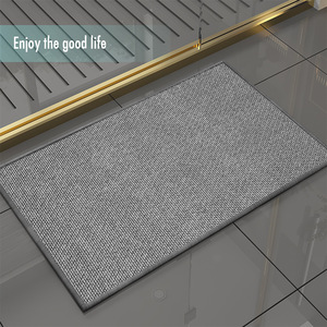 Tapis de salle de bain minimaliste transfrontalier, couleur unie, antidérapant, rectangulaire, en terre de diatomée absorbante, pour usage domestique - Product Image 2