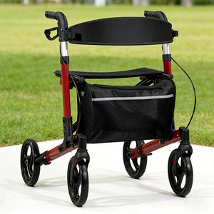 El Nuevo Andador con Ruedas de Aleación de Aluminio Plegable para Personas Mayores, Apto para Actividades al Aire Libre - Product Image 4