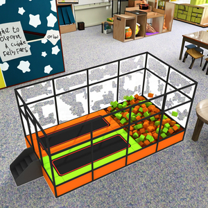 Mini trampolines para niños de nuevo diseño con piscina de espuma para <span class=keywords><strong>el</strong></span> hogar y jardín de infantes para equipos de Fitness para niños pequeños - Product Image 4