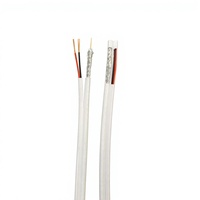 Câble coaxial SDI flexible long à conducteur solide ZhongTong RG59, conducteur en cuivre HD 3G/12G, gaine en PVC/PE, 10M-100M