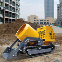 Livraison gratuite Mini Dumper Style bétonnière pour la construction de maisons sur chenilles avec composants essentiels du moteur de la pompe