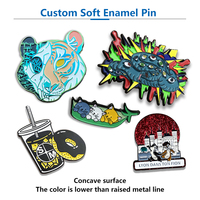 Pin Enamel Lunak Custom Chill Guy, Produsen Anime, Lencana Logam Personalizado dengan Teknik Pelapisan