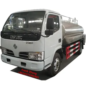 Best Price Dongfeng brand 5000 liter capacity steel milk tank truck milk tanker truck for sale truck for milk transportation