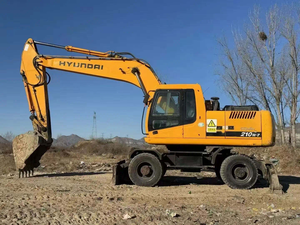 Excavadora de ruedas Hyundai 210W-7 210W-9 buena y barata 21 toneladas Construcción de segunda mano Original Corea en stock - Product Image 2