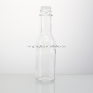 Hot Bán Tùy Chỉnh 90Ml 150Ml 250Ml Vòng Rõ Ràng Nước Sốt Nóng Tương Ớt Chai Thủy Tinh 3Oz 5Oz 8Oz Nước Sốt Cà Chua Woozy Chai - Product Image 2