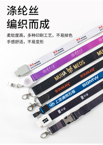 Custom Design Sublimation Polyester Nylon Cheap Personalized Customized Printing Keychain Lanyard - Product Image 4