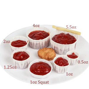 Trendz Tùy Chỉnh Phân Hủy Sinh Học 2Oz 4Oz Dùng Một Lần Cấp Thực Phẩm Không Thấm Mỡ Nước Sốt Giấy Ly Nước Sốt Container <span class=keywords><strong>Cup</strong></span> Cho Nướng/Y Tế - Product Image 2