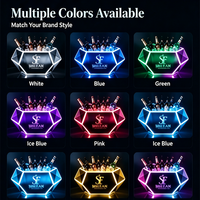 VipGeieium Nouveau Seau à Glace en Acrylique Personnalisé pour Bar et Club, Porte-Bouteilles de Bière, Seau à Champagne LED avec Lumière
