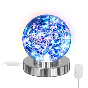 Excellent Quality String RGB Color Change plastic Ball with CE Luminous LED Light Home Hotel Decor table Lamp