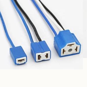 ユニバーサルカーLEDバルブターンシグナルランプホルダープラグワイヤーハーネスアダプターセラミックPBT絶縁錫メッキ銅導体12V H1 - Product Image 3