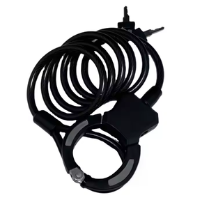Bloqueo de esposas de acero endurecido para E Scooter Bloqueo de llave de cadena de <span class=keywords><strong>cable</strong></span> duradero con función de seguridad Bloqueo de ciclo de aleación plegable para ciclismo - Product Image 2