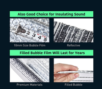 Film à bulles d'air imperméable double face en PE et aluminium pour rouleau avec isolation thermique et réflexion thermique Aluminium Foil