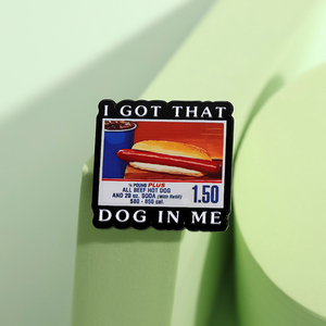 Épinglette <span class=keywords><strong>en</strong></span> émail « I Got That Dog in Me » – Broche amusante avec motif de hot-dog – Badge de revers – Bijou créatif – Cadeau pour amis – Vente <span class=keywords><strong>en</strong></span> <span class=keywords><strong>gros</strong></span> - Product Image 4