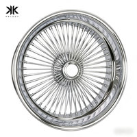 Nuevas Llantas Clásicas de Acero Cromado con Radios de Alambre de 13-24 Pulgadas y 4/5/6 Birlos para Coches Clásicos Lowrider