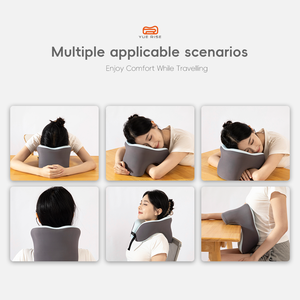 Almohada Ortopédica en Forma de U Personalizable YUE RISE, Almohada de Viaje de Espuma Viscoelástica para Autos, Trenes, Hogar, Oficinas y Vuelos - Product Image 3