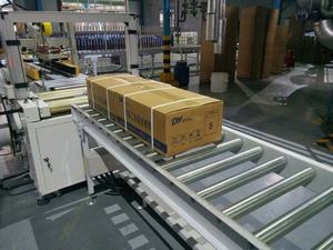 ماكينة أوتوماتيكية بالكامل عالية التعبئة بدون طيار ، شرائط PP ، آلة ربط الحزام مع طاولة محرك الأسطوانة الحية - Product Image 5