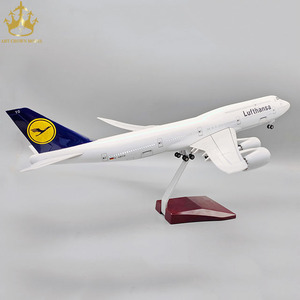 Modelo de Avión <span class=keywords><strong>Boeing</strong></span> 747-8 Lufthansa, Escala 1:157, Resina ABS, Luces Controladas por Sonido, Ruedas de Aterrizaje, 47CM, Regalo Empresarial - Product Image 6