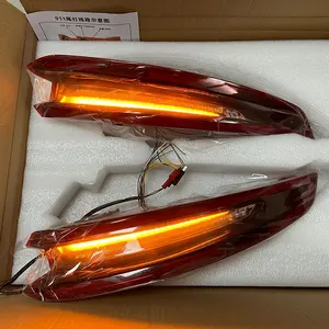 LED Tail Light For Porsche 911.1 911.2 2014-2020 Rear Bumper Lamp Flow Turn Signal Car Accessories Plug And Play Tail Rear Light