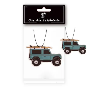 Ambientador de coche personalizado, diferentes formas, olores, papel de coche, doble cara impresa para regalo promocional, tarjeta de papel perfumada