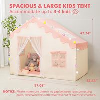 Grand château de princesse pour enfants tente de jeu tentes de jouet d'intérieur maison d'enfants château de princesse tente pour enfants avec fenêtres