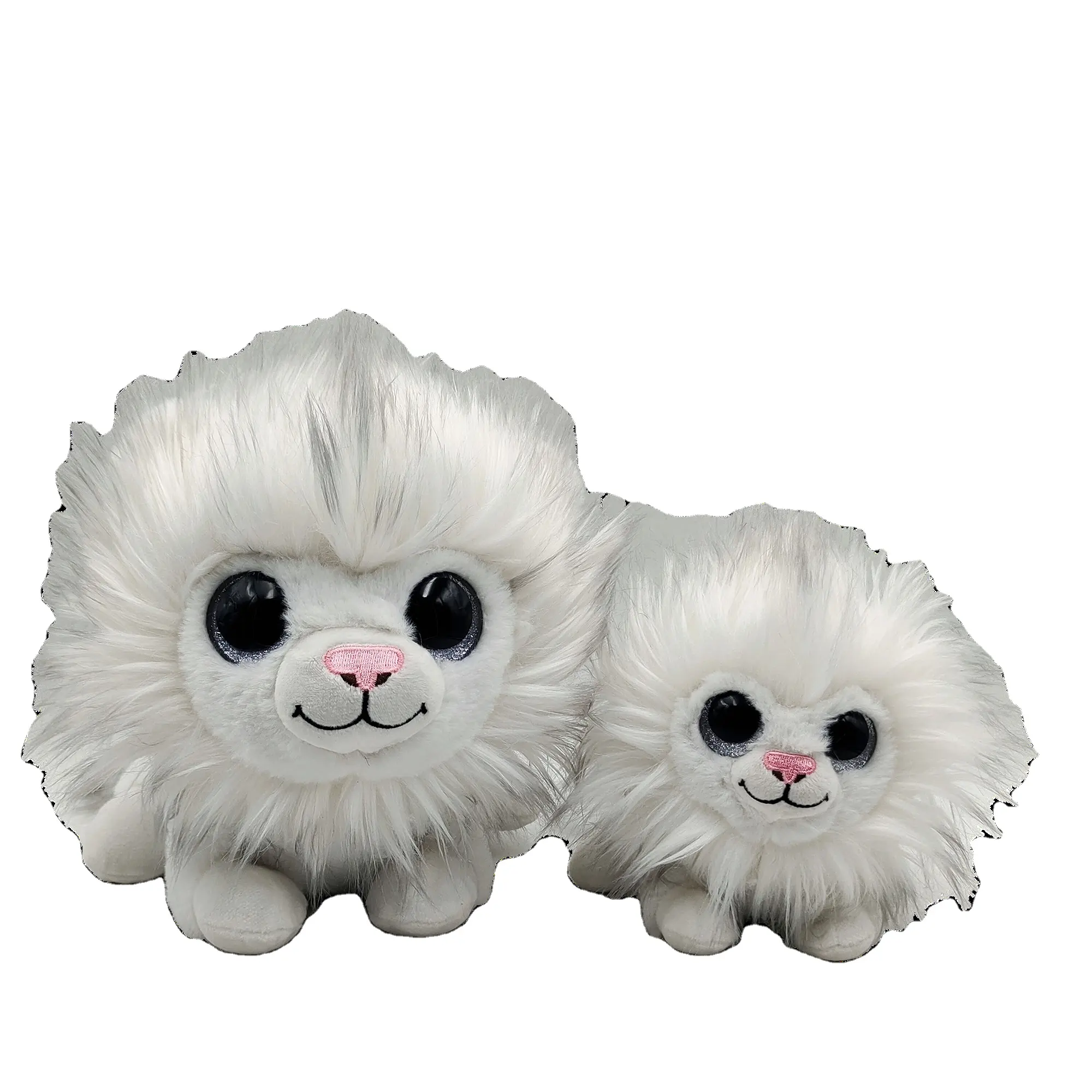 Hot selling high quality best decoration choice cute animal made in China white lion soft stuffed plush toy