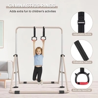 Barres de gymnastique pliables et réglables pour enfants, robustes et stables, utilisables à l'intérieur et à l'extérieur, avec limite de poids
