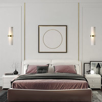 Lampe murale pour salon et chambre à coucher, style moderne minimaliste nordique, en fer, design ultra-minimaliste postmoderne