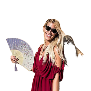 Abanicos de Bambú Satinados Estilo Japonés, Decoración Art Deco para el Hogar, Abanicos de Mano Elegantes y Eclécticos, Abanico Enmarcado para Bodas y Fiestas, Bolsa de Regalo - Product Image 4